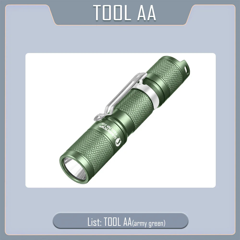 LUMINTOP TOOL AA 3.0 Green Flashlight – 900 Lumen Compact LED Torch for Outdoor and EDC