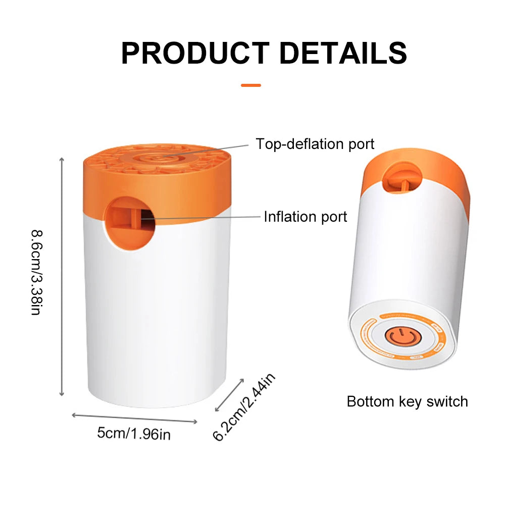 WESTTUNE 2-in-1 Wireless Air Pump – Portable Battery-Powered Inflator & Deflator for Camping