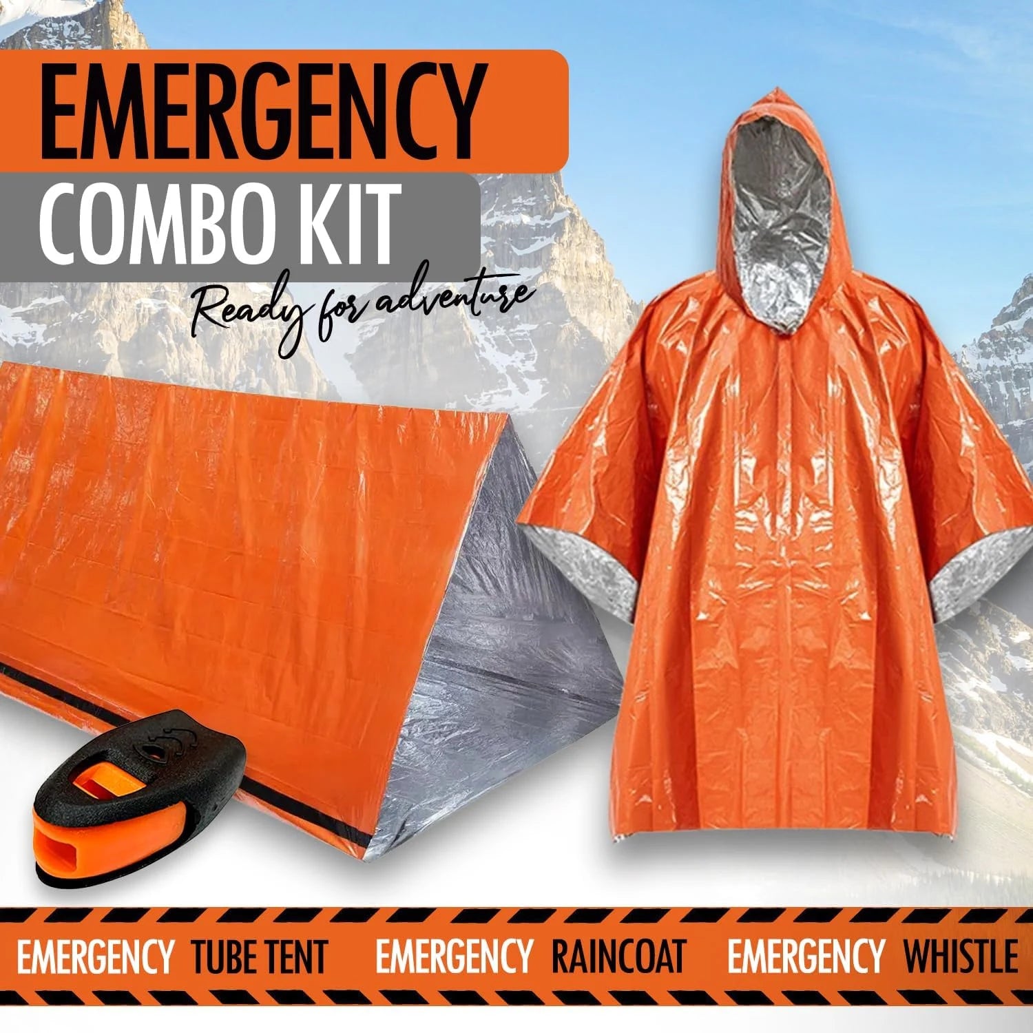 2-Person Waterproof Emergency Survival Tent for Camping and Disaster Relief