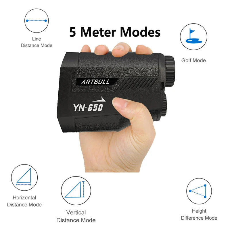 ARTBULL 1000m Golf Rangefinder with Flag Lock & Slope