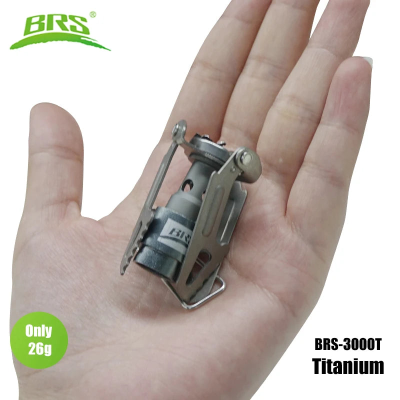 BRS Outdoor Gas Stove BRS-3000T – Ultralight Titanium Camping Burner