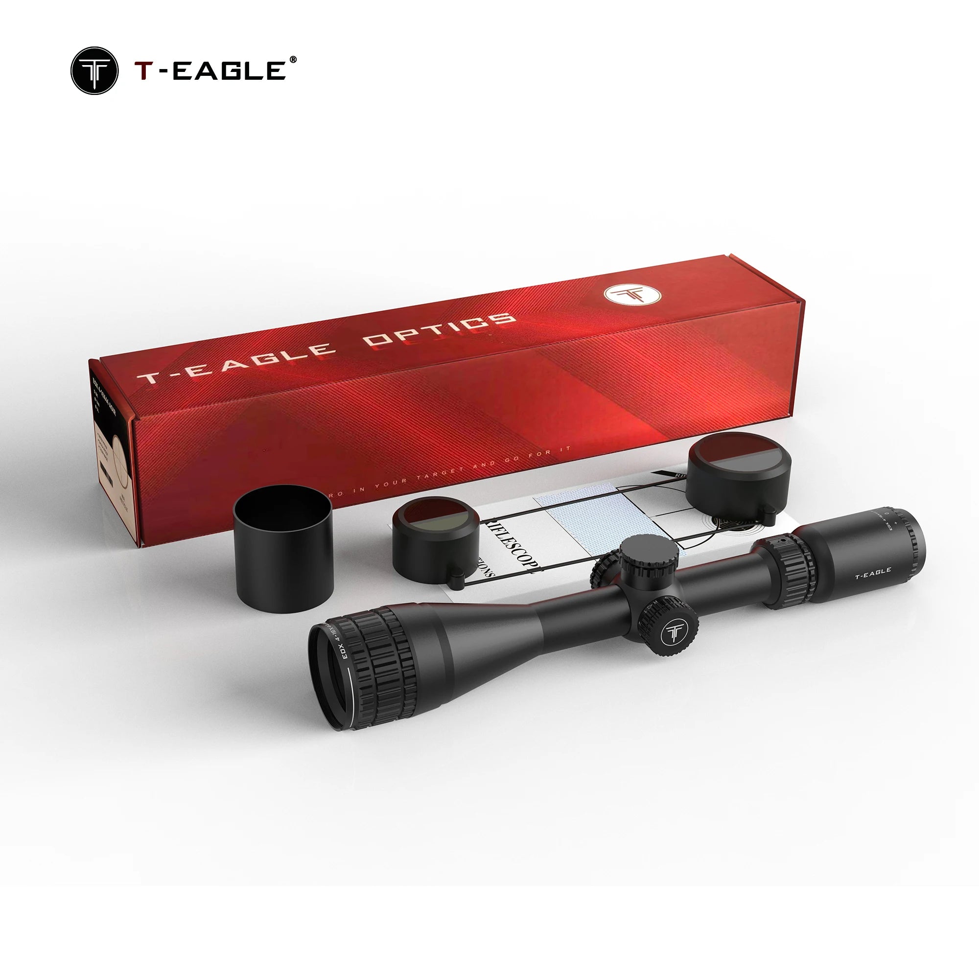 T-EAGLE EOX 4-16×44 AOIR Tactical Rifle Scope - Illuminated Variable Optic for Precision Hunting