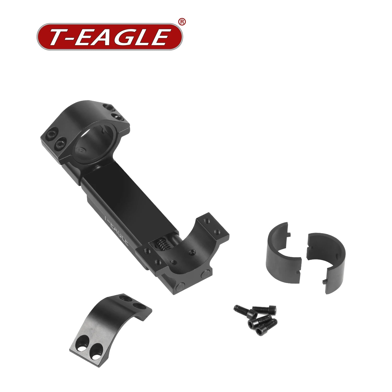 T-EAGLE Scope Rings 25.4/30mm with Spring Buffer - Dovetail & Picatinny Rail Mounts for Hunting