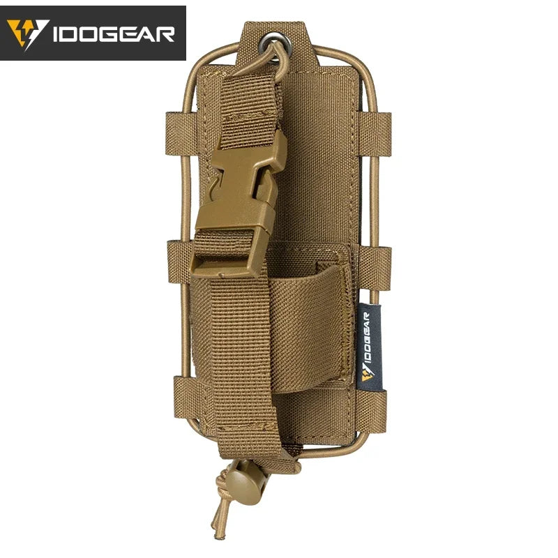 IDOGEAR Tactical Radio Pouch – MOLLE Walkie Talkie Holder for BAOFENG UV5R UV82