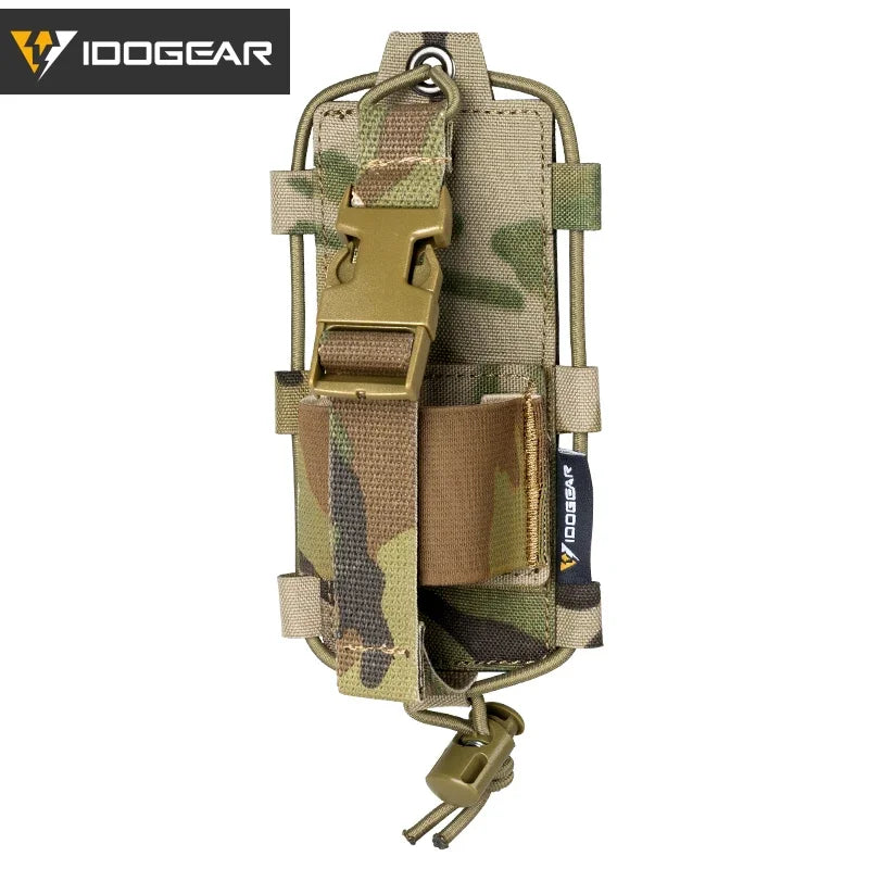 IDOGEAR Tactical Radio Pouch – MOLLE Walkie Talkie Holder for BAOFENG UV5R UV82