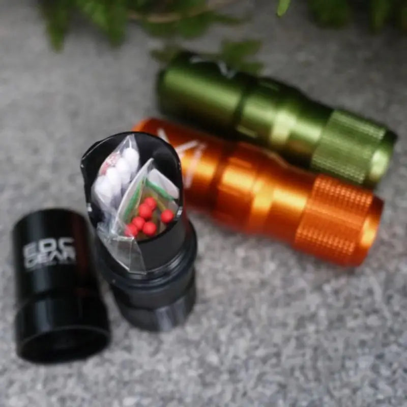 Waterproof Capsule EDC Storage Box – Survival Match & Pill Container