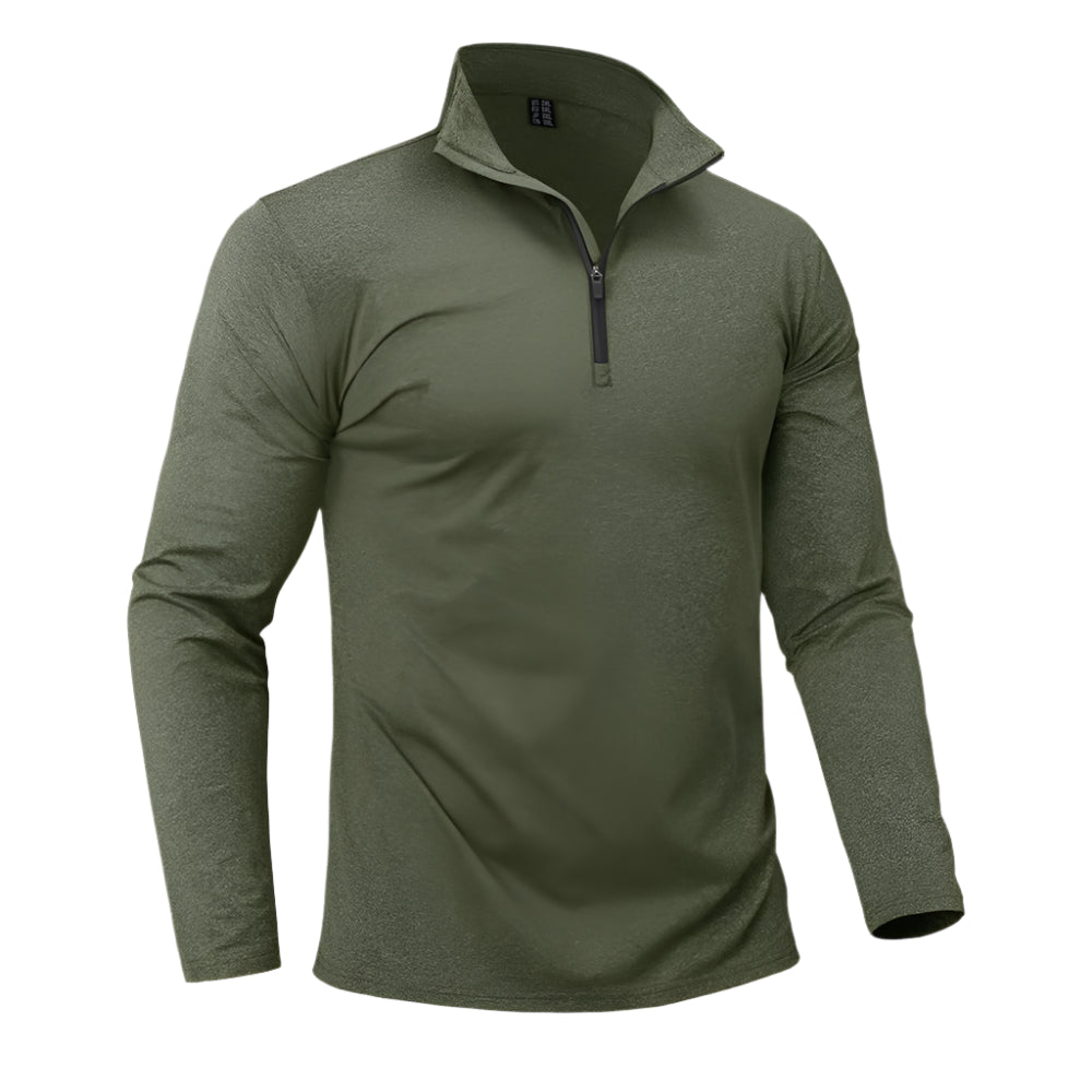 TACVASEN Men's 1/4 Zip Thermal Sports Sweater - Breathable Athletic Pullover for Gym & Outdoor Activities