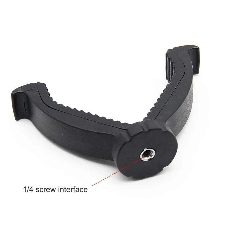 Telescopic Aluminium Hunting Monopod – V Yoke Rotating Shooting Stick with Shoulder Strap