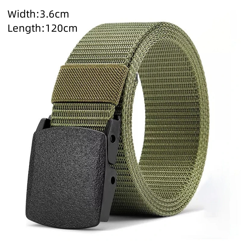 FENRUIEN Tactical Nylon Canvas Belt Multifunctional Buckle