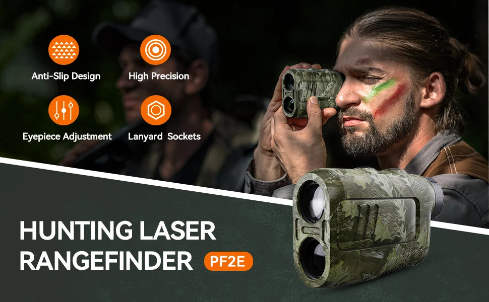 MILESEEY PF2E Laser Rangefinder 600m for Golf & Hunting
