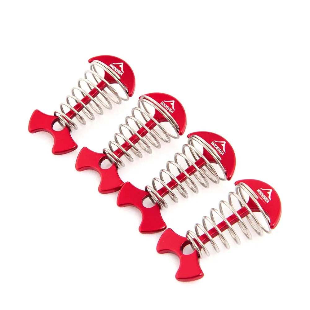 WIDESEA Camping Tent Stakes Spiral Fish Bone Pegs 4pcs