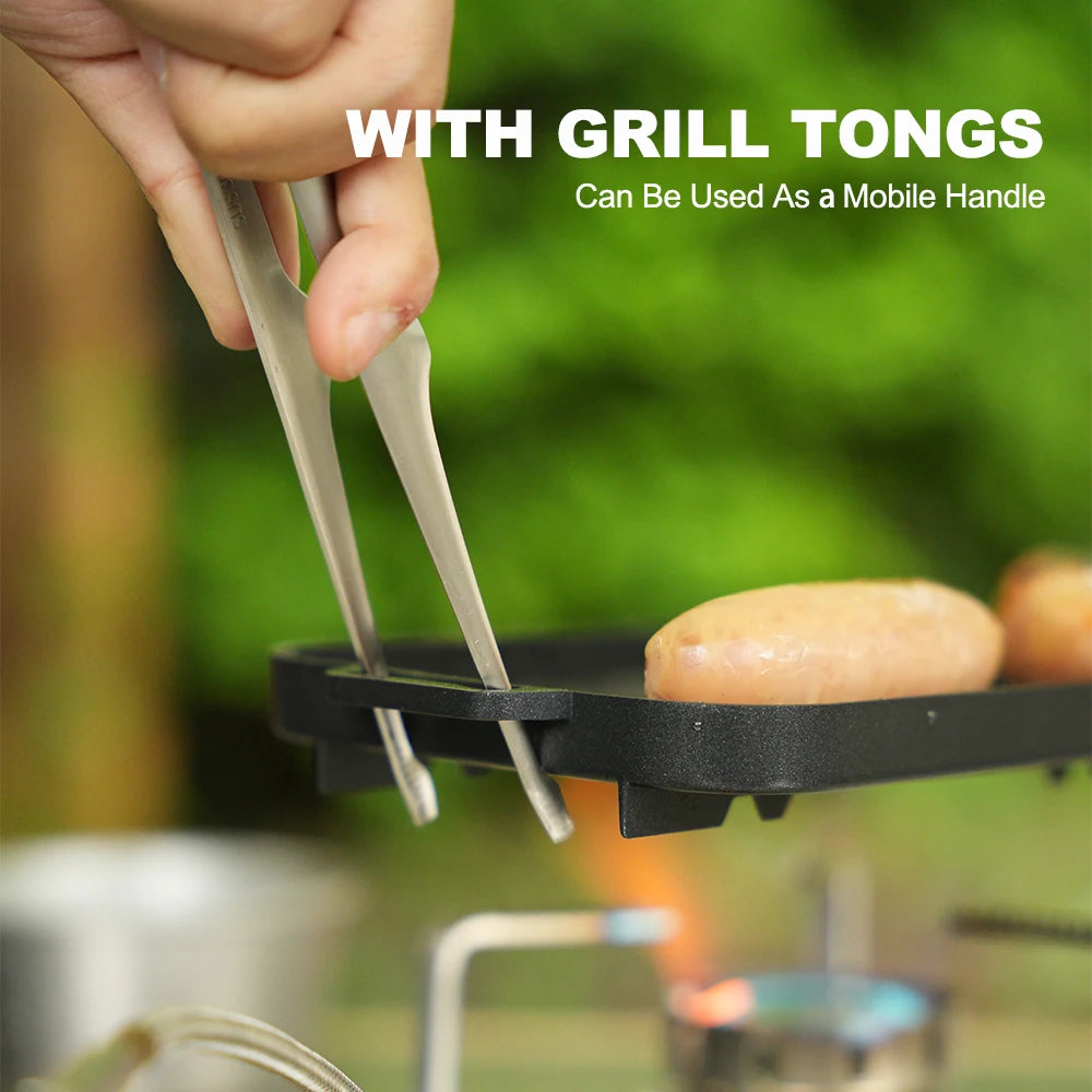 FIRE MAPLE Mini Grill Plate Set – Non-Stick, Heat-Resistant BBQ Pan for Outdoor Cooking