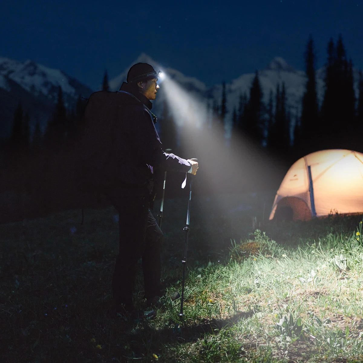 NATUREHIKE Star Island Max - 500 Lumen Sensor-Activated Rechargeable Camping Headlamp