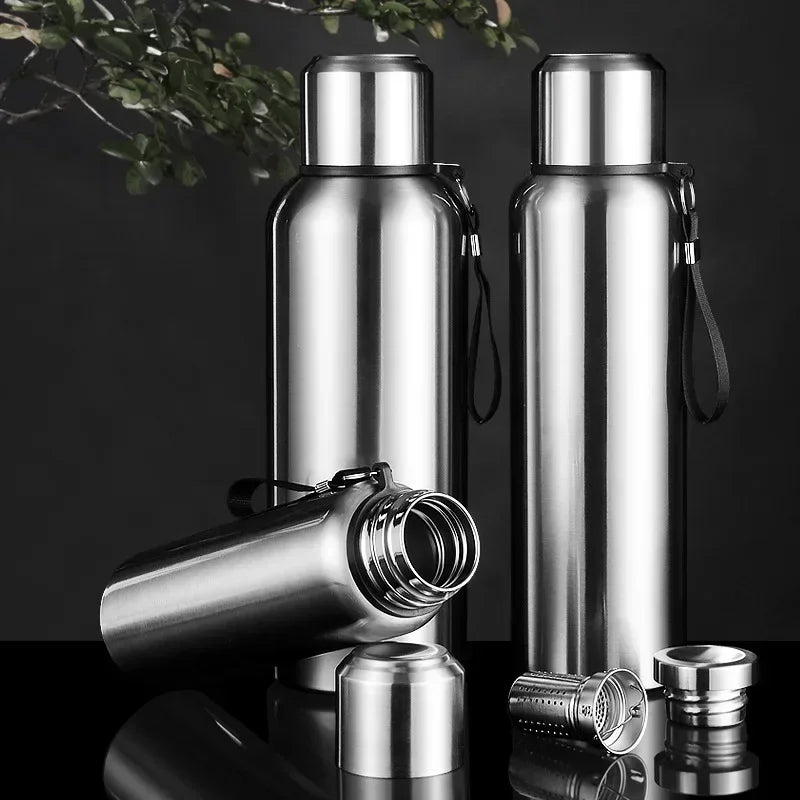 Large Capacity Stainless Steel Thermos Tumbler – Insulated Flask for Coffee, Tea & Travel