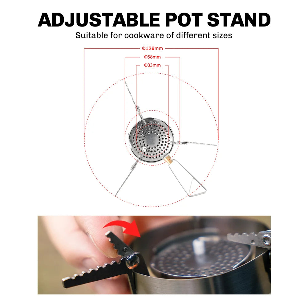 FIRE MAPLE GreenPeak II Pressure Regulator Gas Stove - Advanced Windproof Design