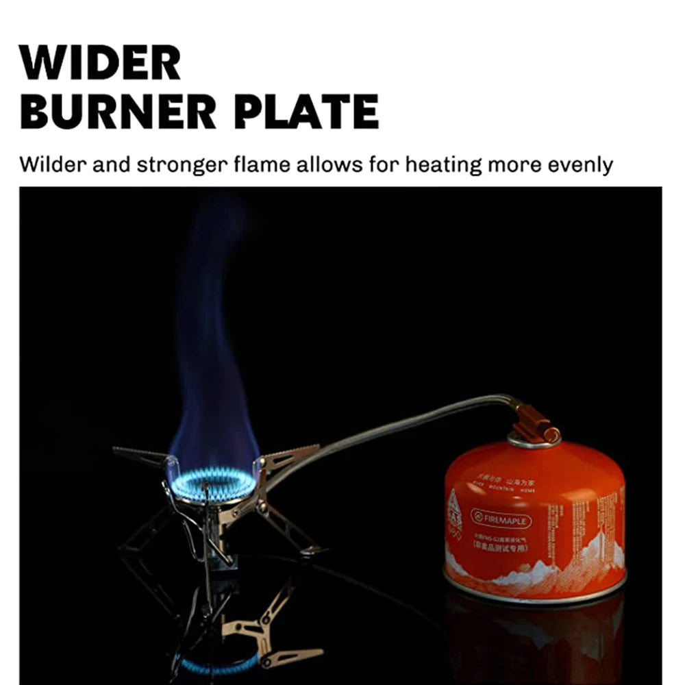 FIRE MAPLE FMS-118 Volcano Remote Gas Stove - 2800W High-Altitude Burner for NZ Alpine Hunting
