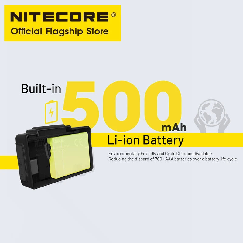 NITECORE NU20 Classic USB-C Rechargeable Headlamp 360lm Ultra Light Outdoor Torch
