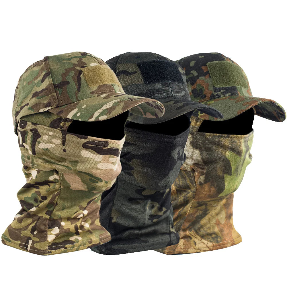 MEGE KNIGHT Camouflage Cap with Face Mask - Unisex Hunting Hat for NZ Outdoor Adventures
