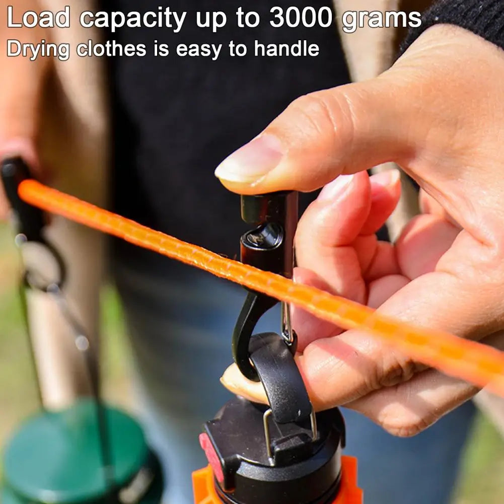 Aluminum Alloy Tent Rope Buckle – Windproof, Multifunctional Rope Hanger for Camping & Travel