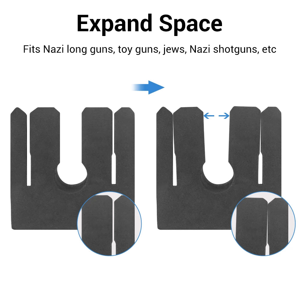Foam Gun Holder Wall Mount – 1/2PCS Storage Rack for Rifles & Shotguns