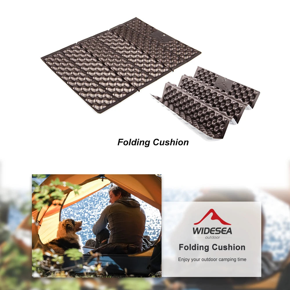 WIDESEA Ultralight Foldable Camping Seat Mat – Waterproof XPE Foam Cushion for Hiking & Picnics