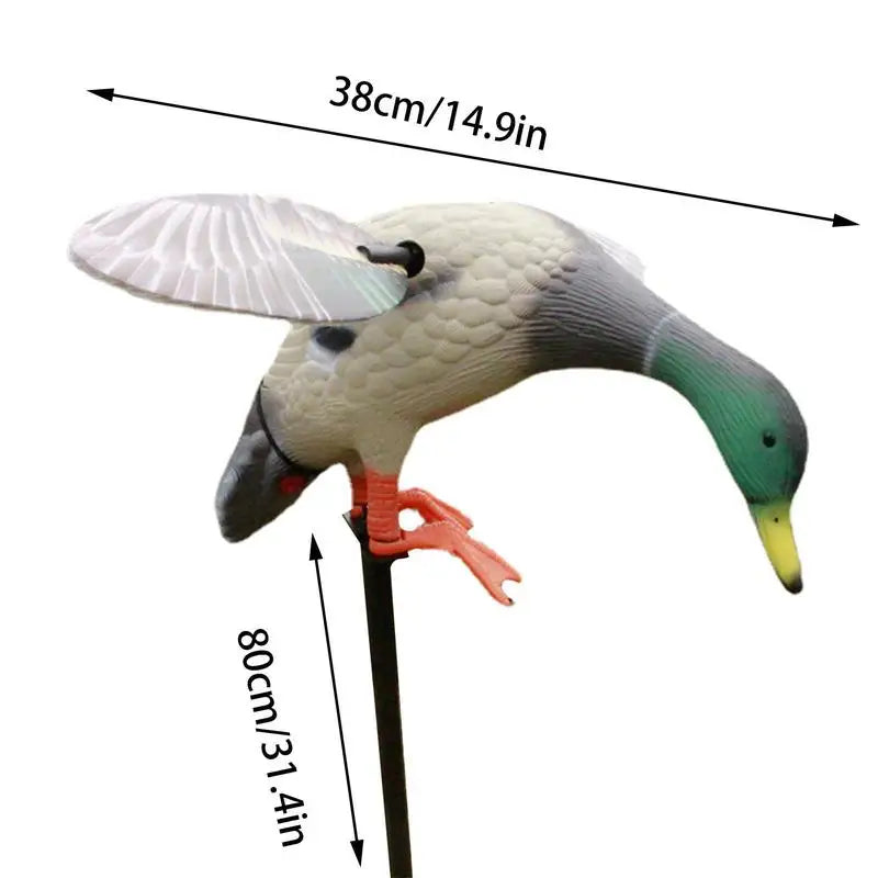 Remote-Controlled Spinning Wing Mallard Decoy – Battery-Powered Motion Duck Lure, Lightweight