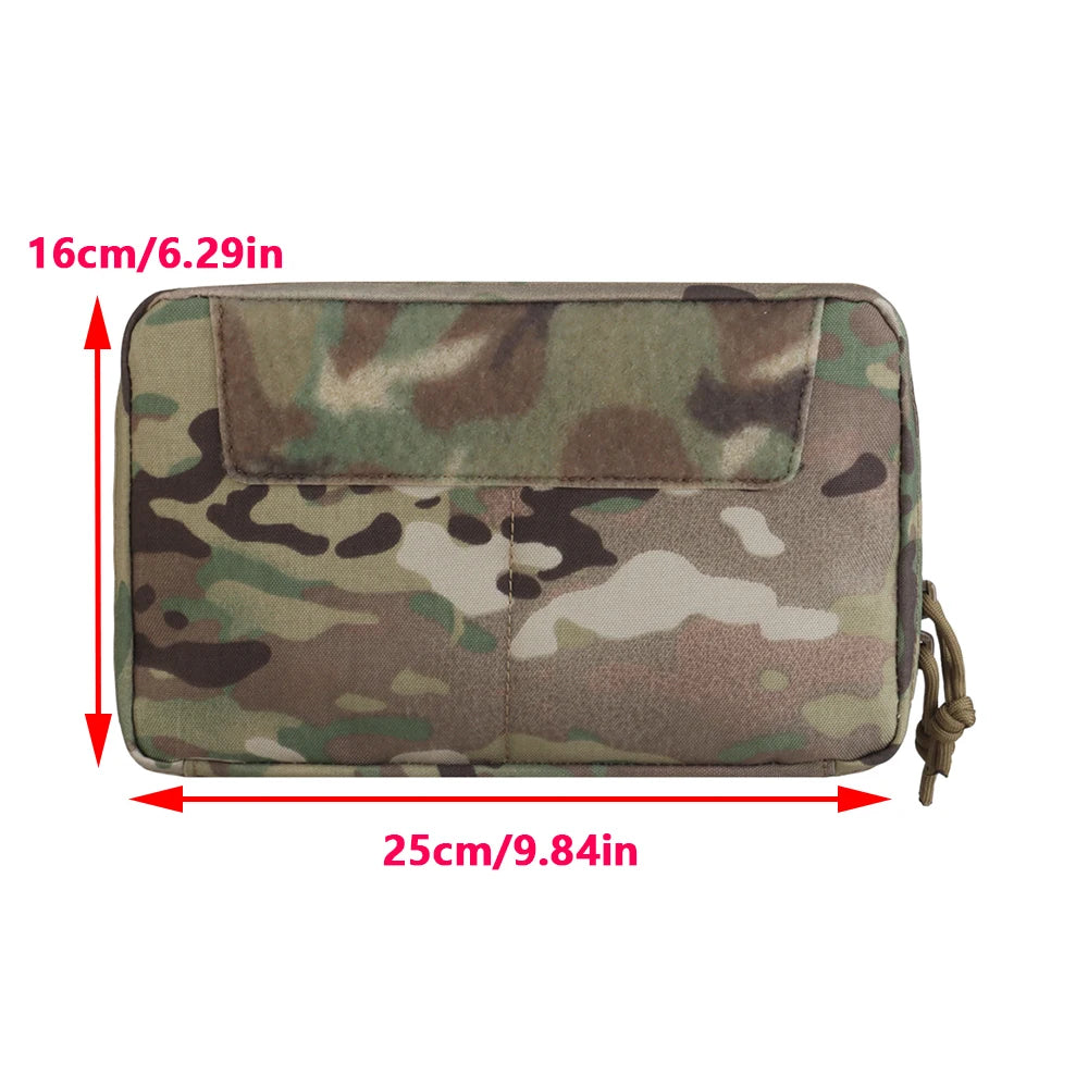 TACTIFANS MOLLE Utility Admin Pouch – Zipper GP Pouch for Hunting Vests & Plate Carriers