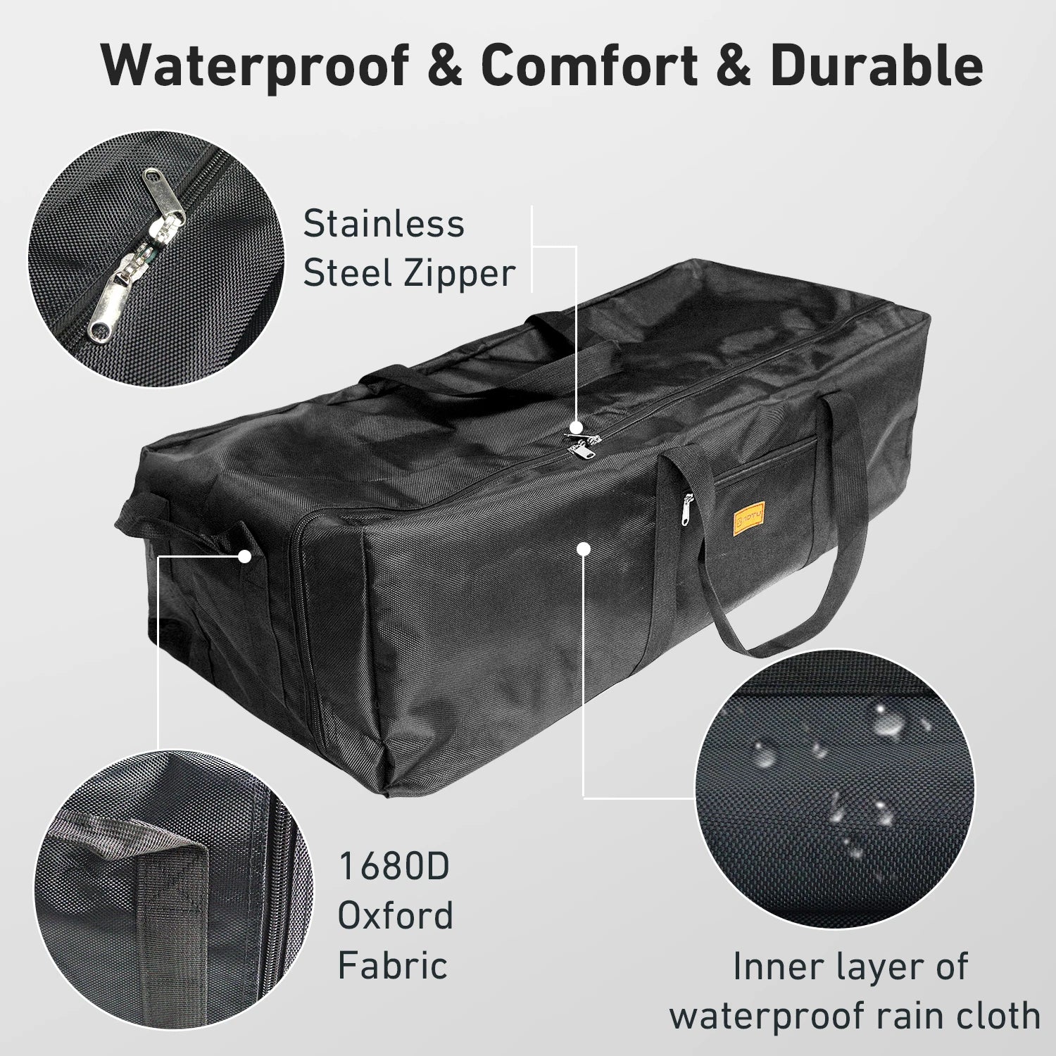 WESTTUNE Camping Tools Storage Bag – Large-Capacity Folding Travel Bag for Outdoor Gear (100L)