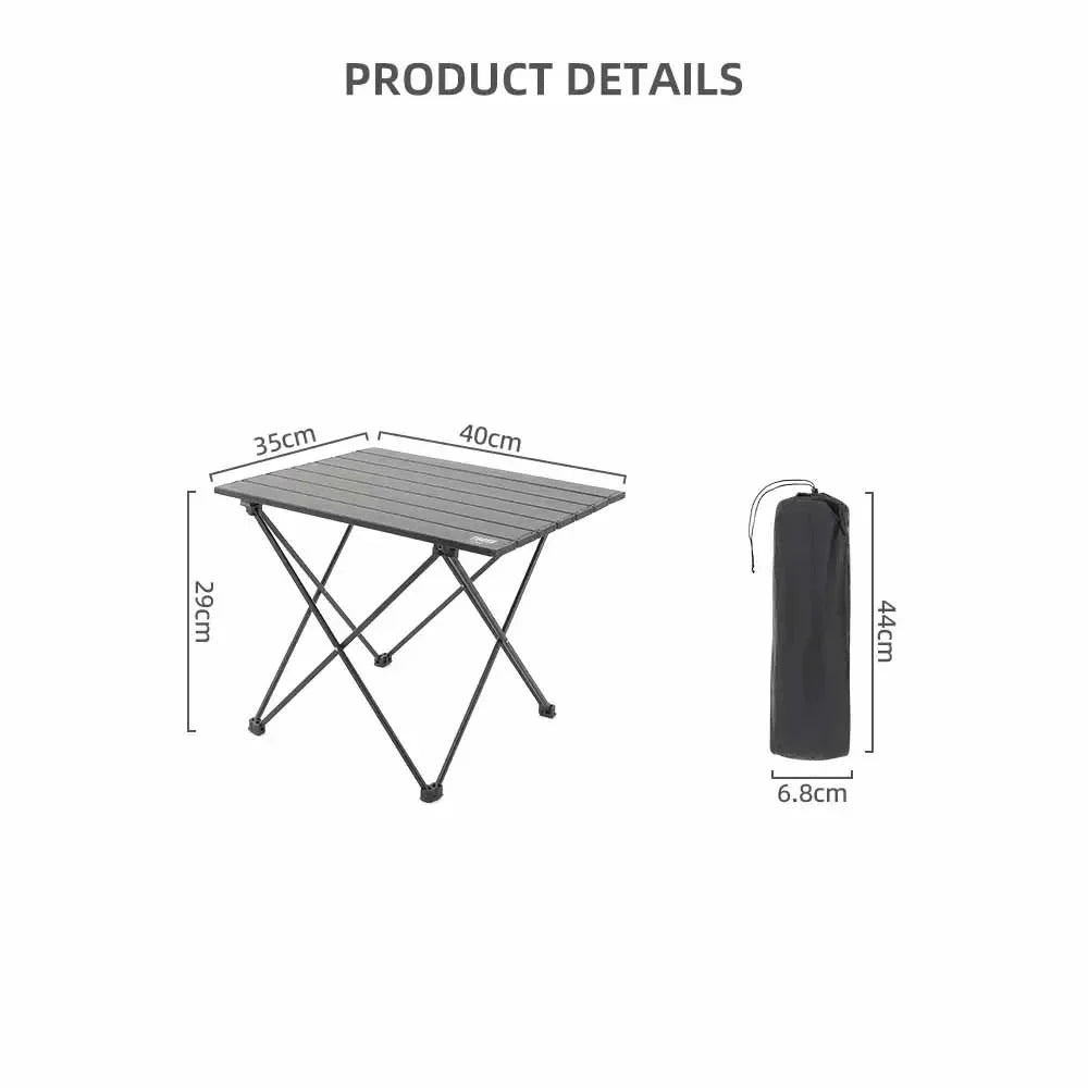 TARKA Outdoor Camping Folding Table – Portable Aluminium Desk for Picnic, BBQ & Travel
