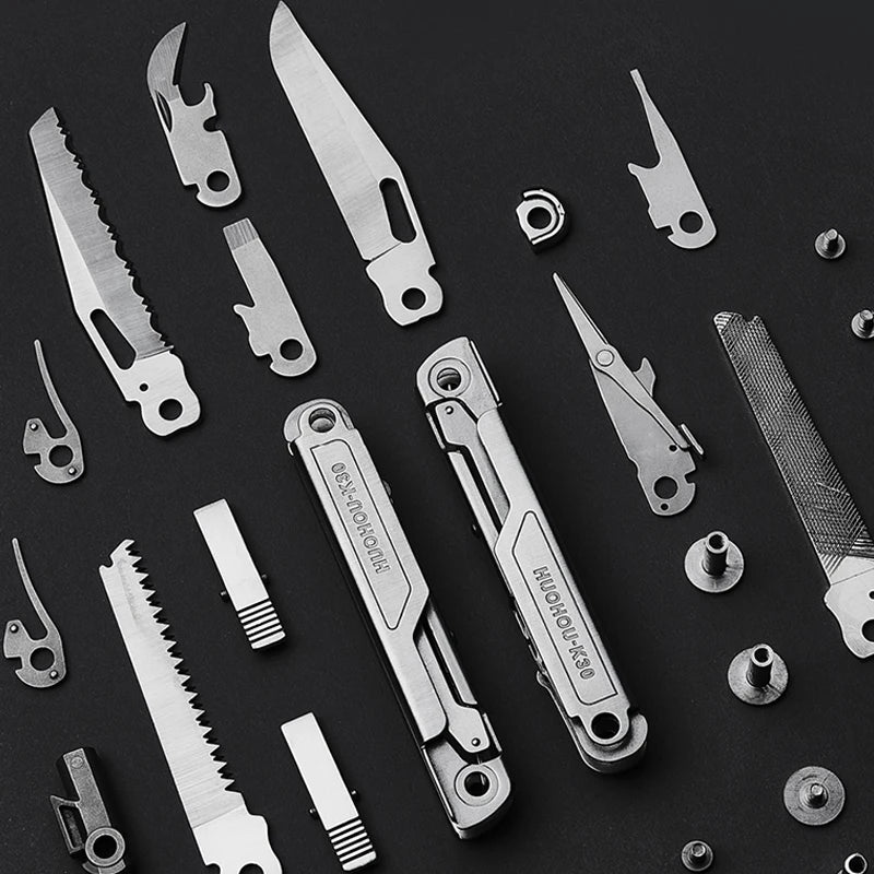 LISM HuoHou K30 Pro 18-in-1 Stainless Steel EDC Multitool for Outdoor Use