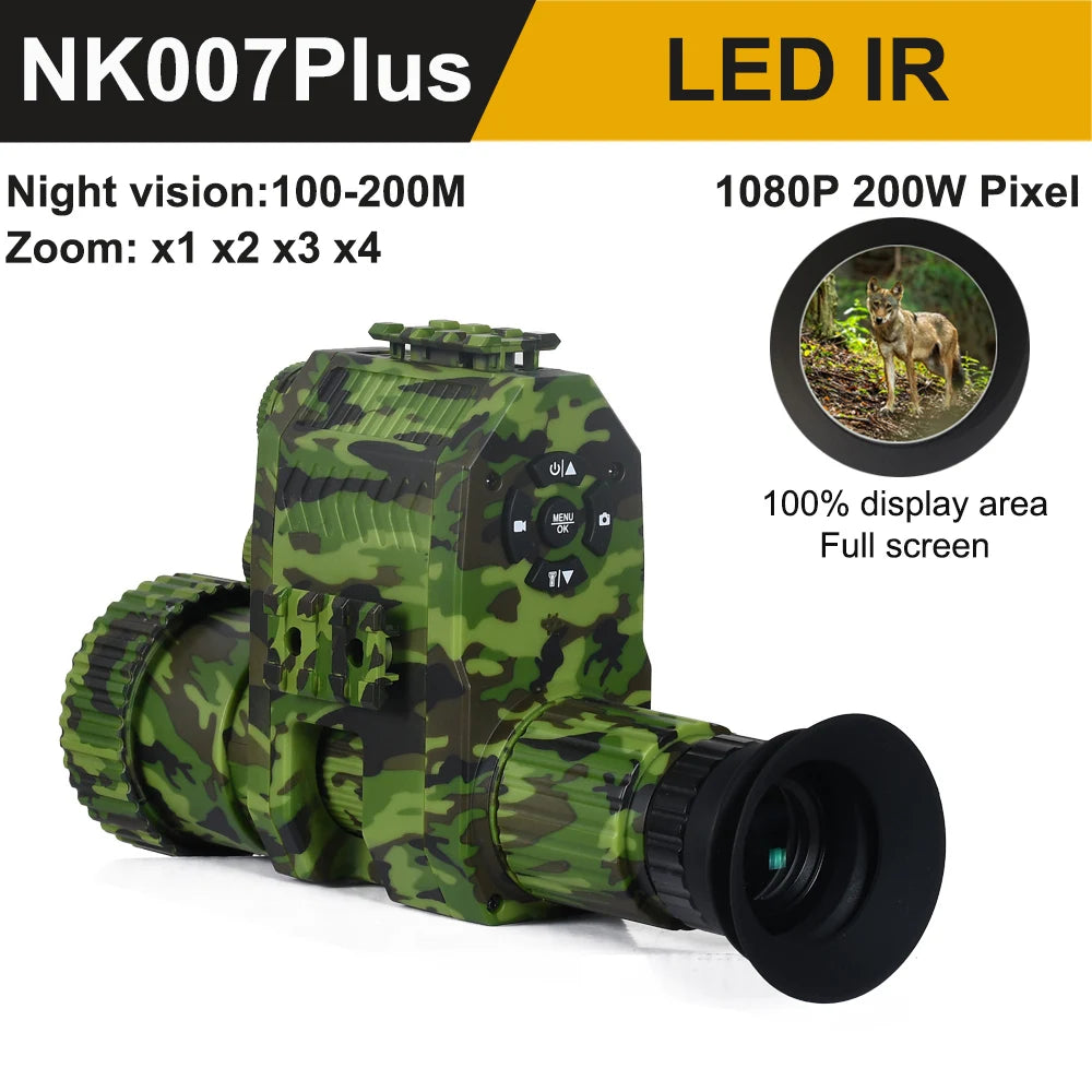 MEGAOREI Digital Night Vision Scope Monocular – 200-400M Range with Infrared Camera