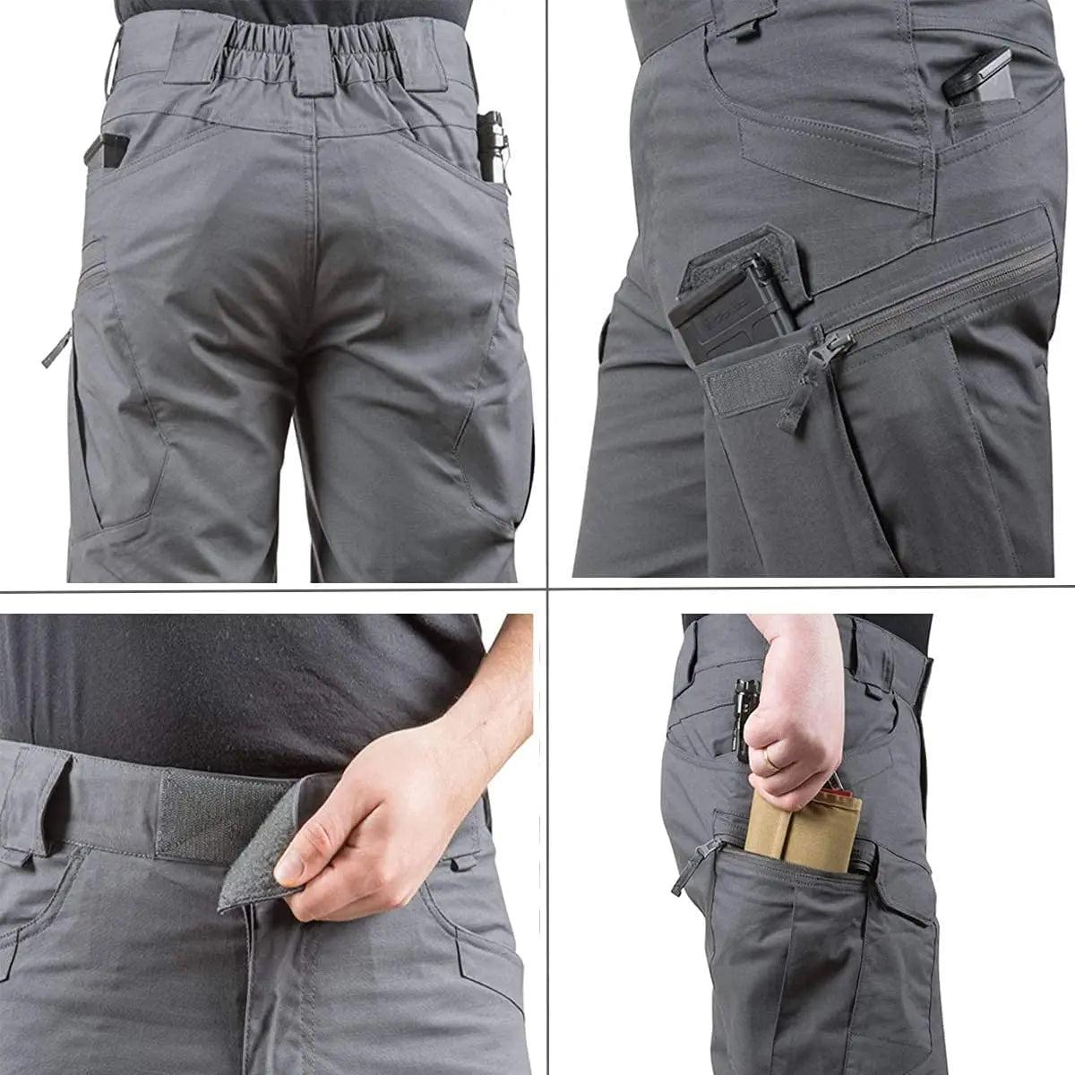 HANQIU Men's Waterproof Cargo Shorts - Quick-Dry Summer Hunting Shorts for NZ Outdoor Adventures