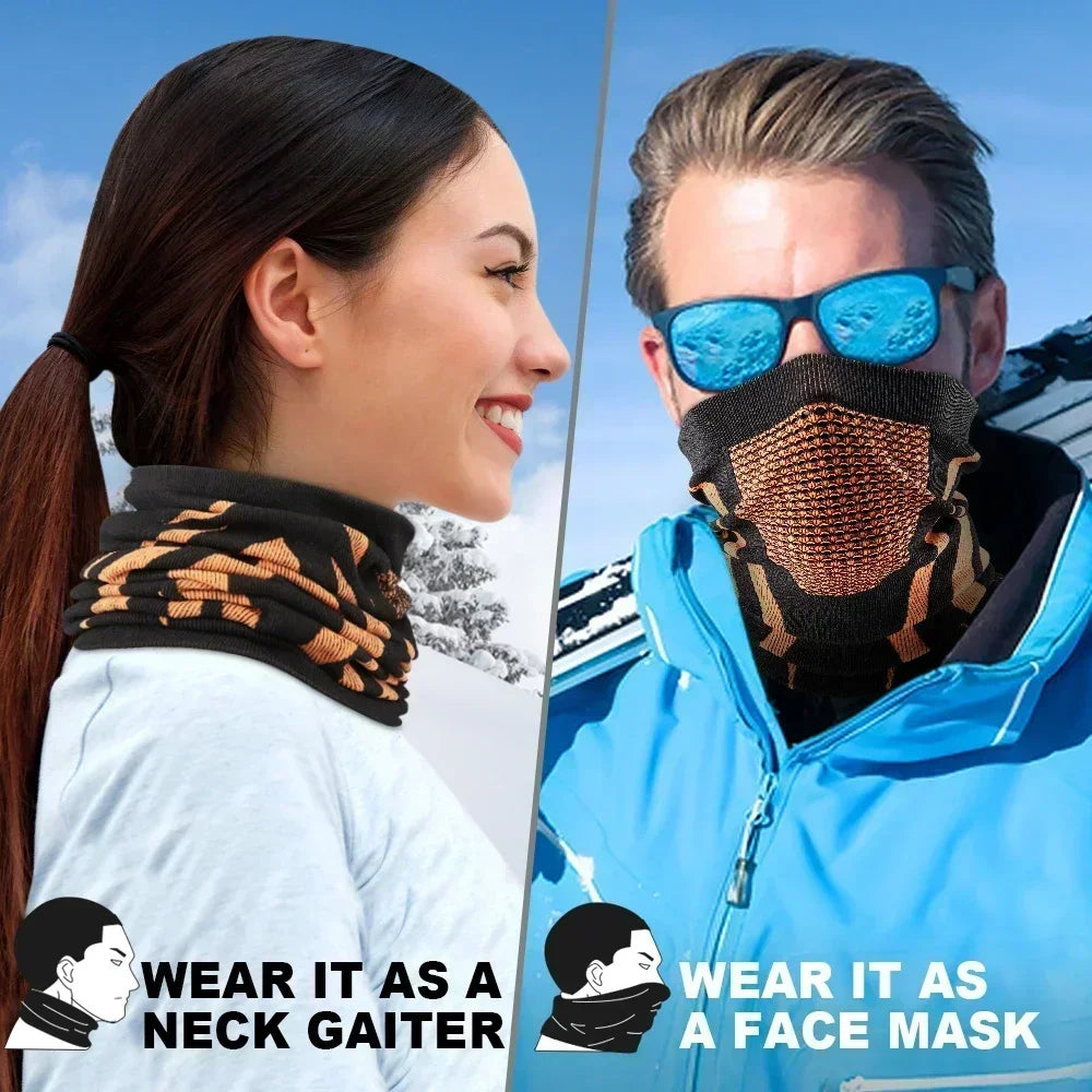 GUMAO Thermal Face Bandana Mask – Breathable Neck Warmer for Cycling & Winter Sports