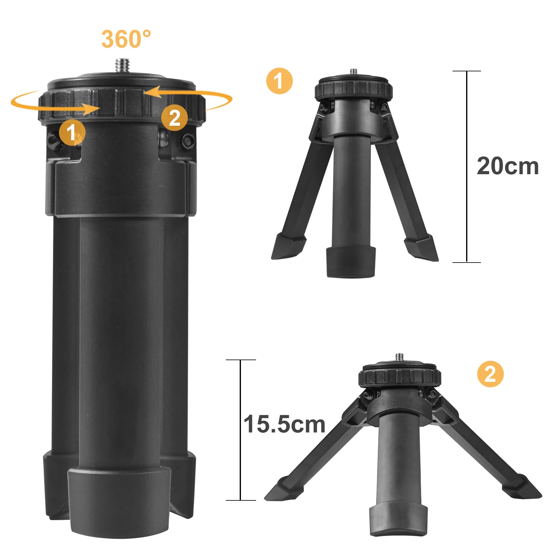 Compact Tactical Shooting Tripod – Adjustable V Yoke Rifle Rest for Hunting and Outdoors