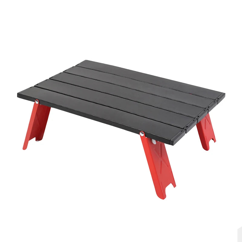 WEST TUNE Mini Camping Table Ultralight Roll-Up Folding Aluminum for Outdoor Use