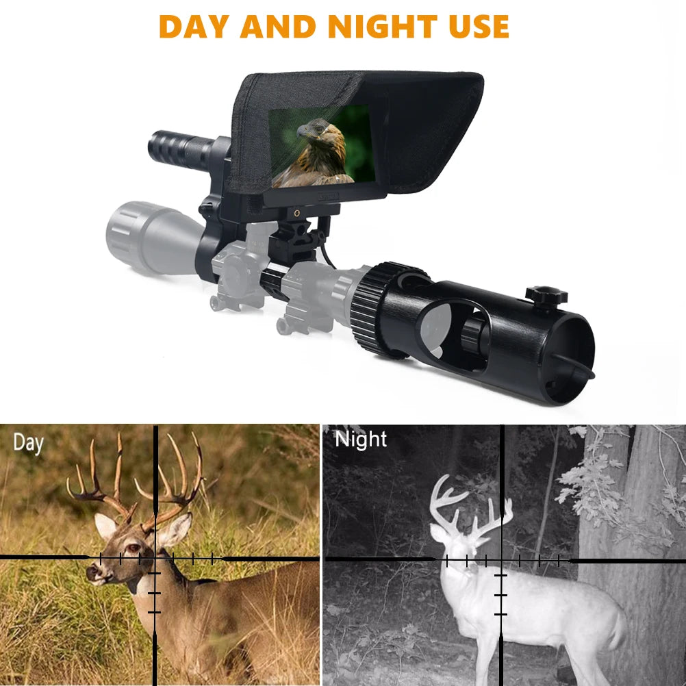 MEGAOREI 2 Night Vision Riflescope – HD 720P Video Recording and Infrared Flashlight