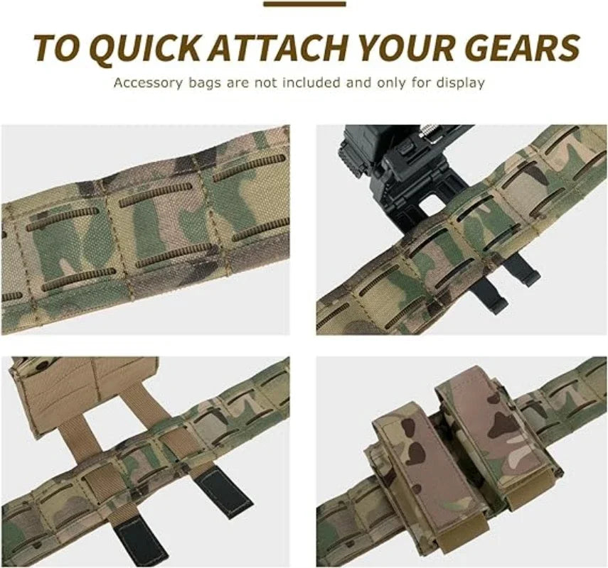 YAKEDA Battle Molle Riggers Belt 3-in-1 Heavy Duty Tactical System