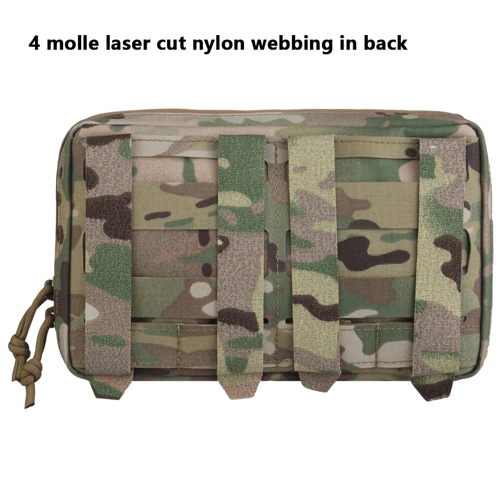 TACTIFANS MOLLE Utility Admin Pouch – Zipper GP Pouch for Hunting Vests & Plate Carriers