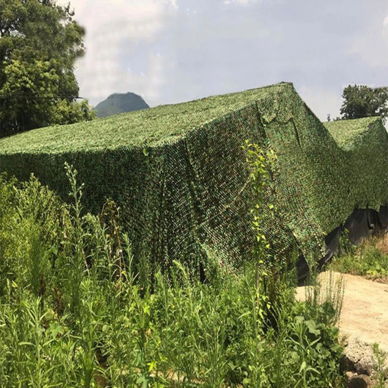 Camouflage Net 150D Oxford Fabric for Hunting, Garden, and Car Awning