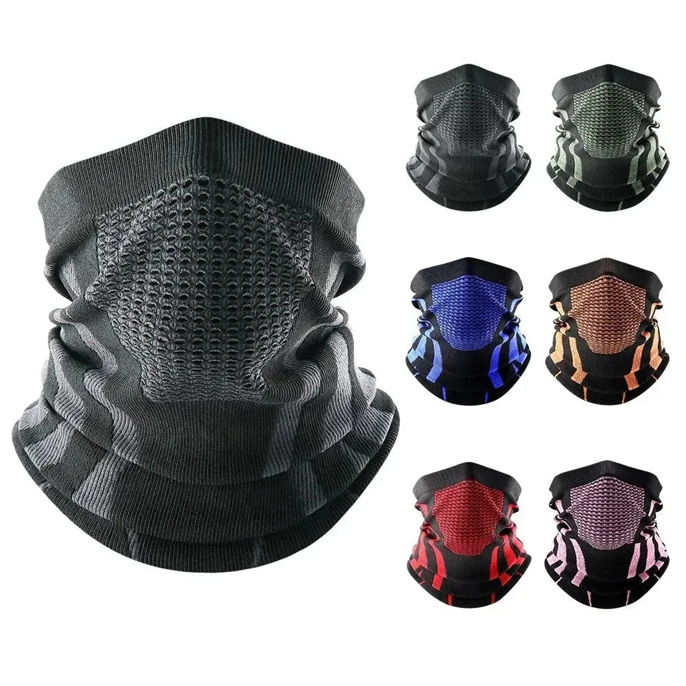 GUMAO Thermal Face Bandana Mask – Breathable Neck Warmer for Cycling & Winter Sports