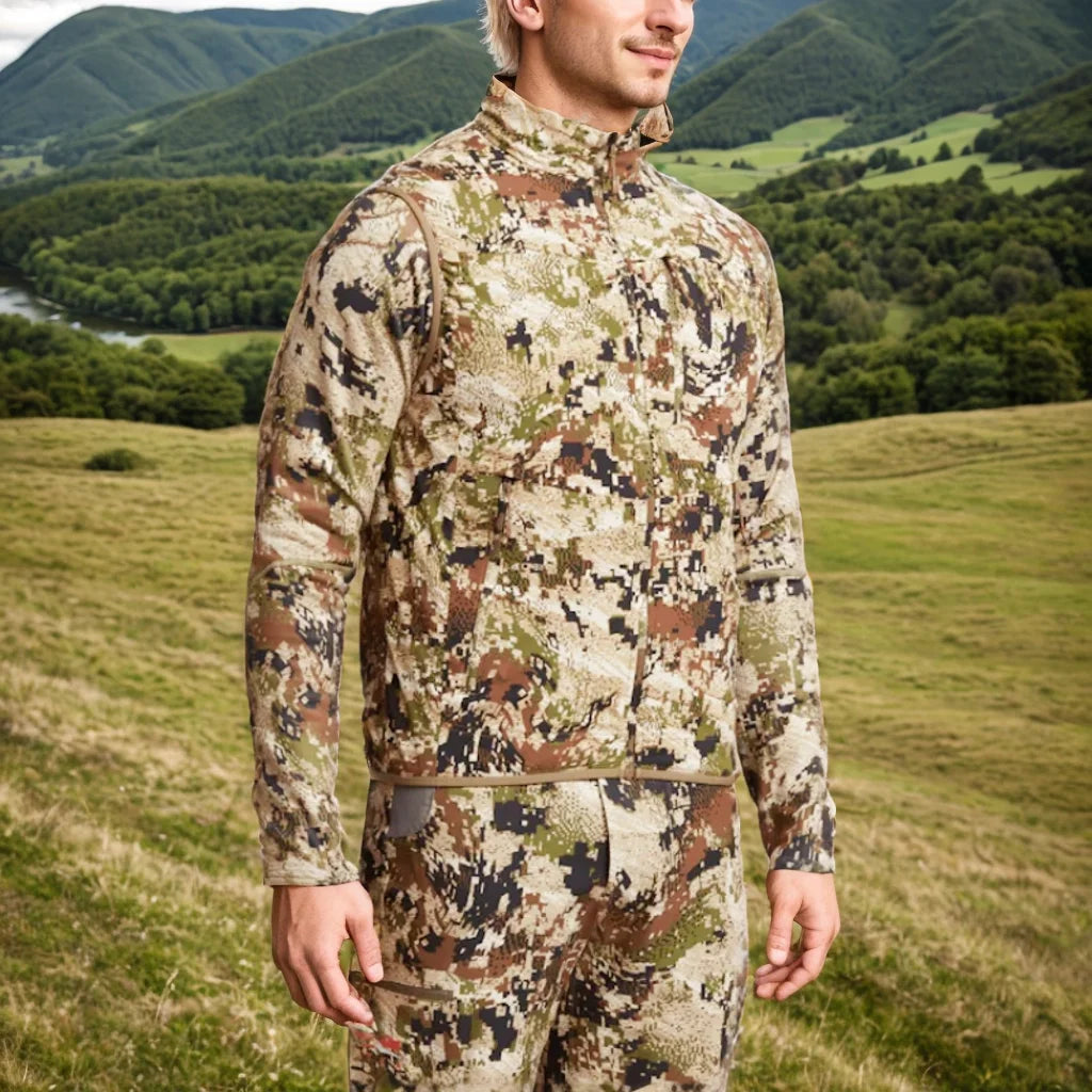 AINFAD Men's Ambient 100 Fishing Vest - High Quality Camouflage Hunting Vest for Multi-Season Use