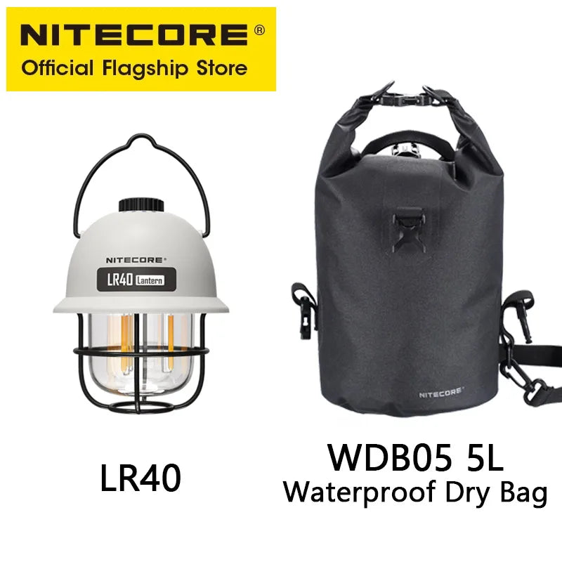NITECORE LR40 USB-C Camping Lantern 100lm 3-Source LED Outdoor Light
