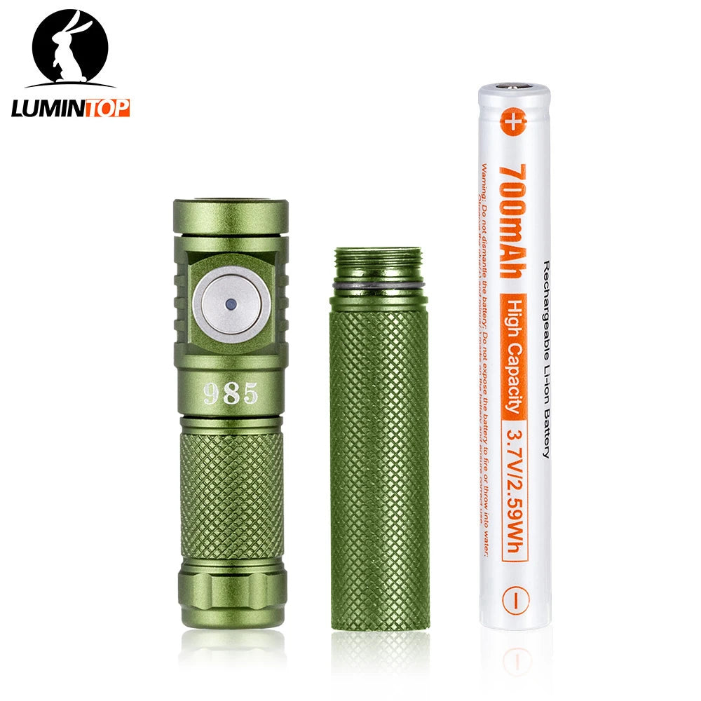 LUMINTOP FROG V3 EDC Flashlight - 650 Lumen Keychain Torch with Dual Battery Options for NZ Hunting