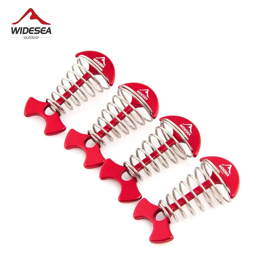WIDESEA Camping Tent Stakes Spiral Fish Bone Pegs 4pcs