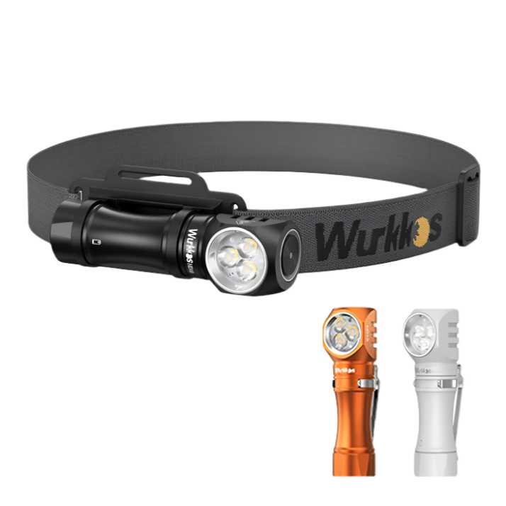 WURKKOS HD10 1200 Lumen USB-C Rechargeable Headlamp with RGB and Anduril 2.0