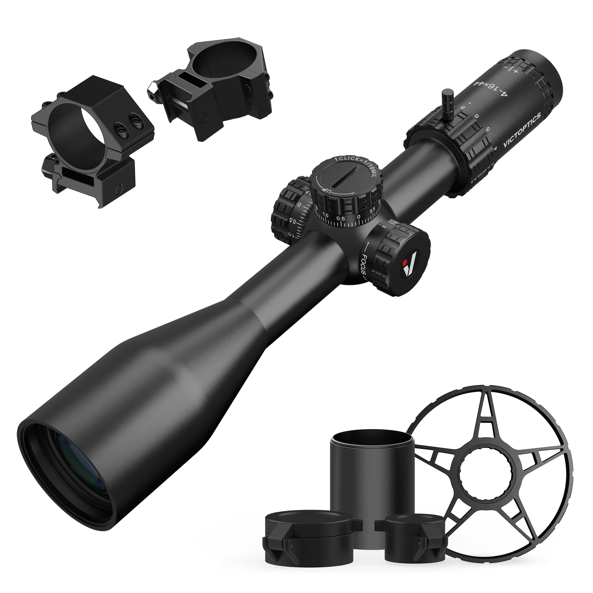 VICTOPTICS S4 4-16×44 MDL Tactical Rifle Scope - Ultra-Precise Glass Etched Reticle for AR-15 Platforms