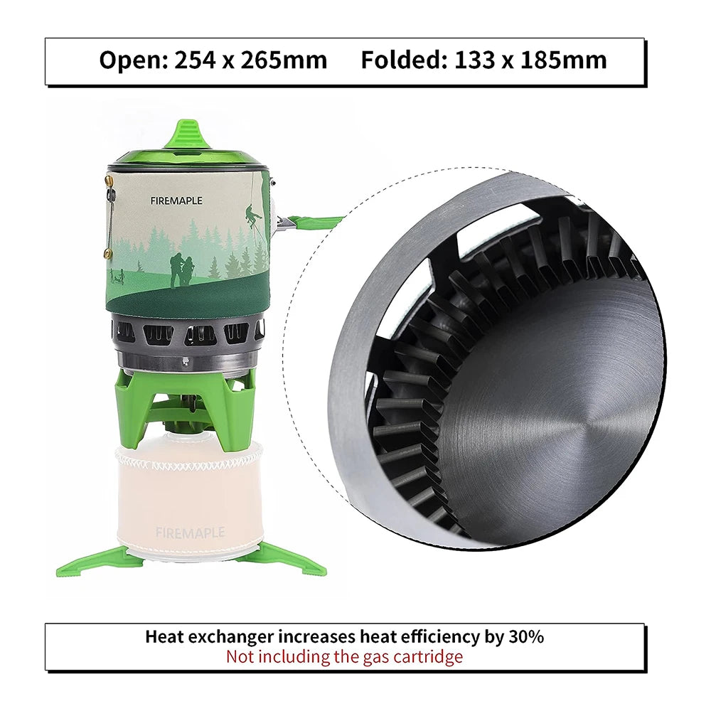 FIRE MAPLE Fixed Star X3 – Compact & Efficient Camping Cooking System