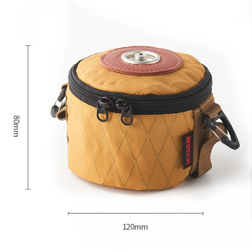 SHUNMAII Camping Gas Can Protective Cover – Cotton Linen Fuel Cylinder Storage Sleeve