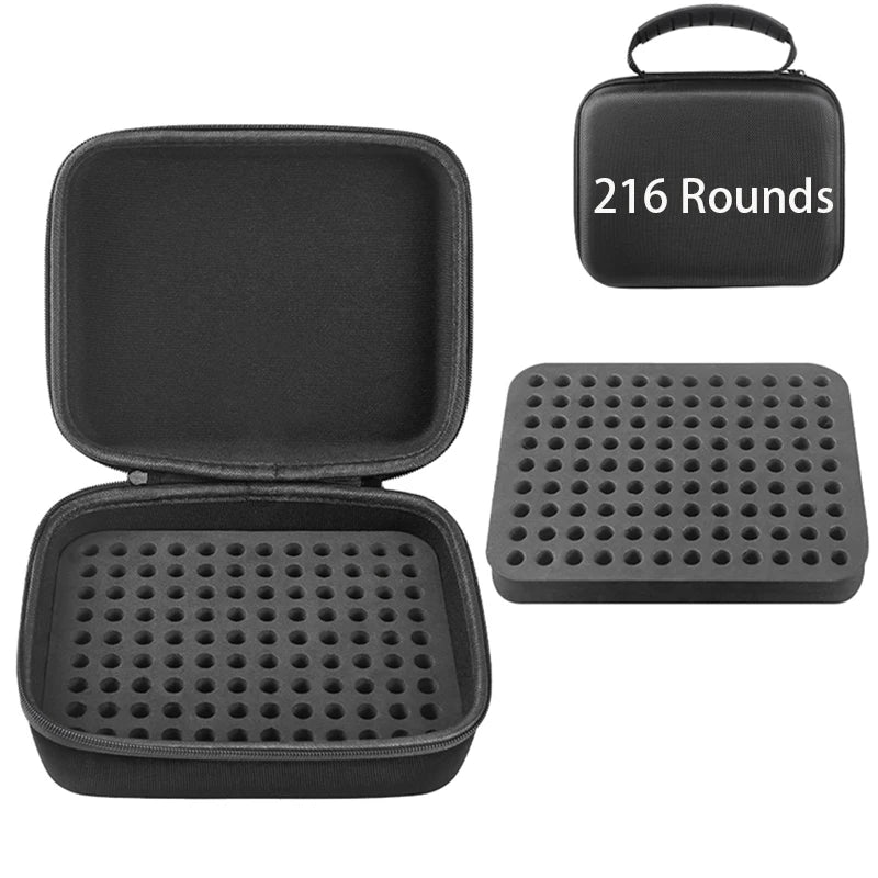 280/216 Rounds Ammo Case – Portable Double-Layer 9mm Cartridge Pouch, Bullet Holder Outdoor Shooting