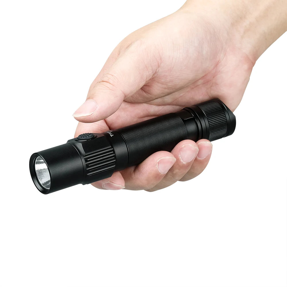 TRUSTFIRE T10R Tactical Flashlight – 1800 Lumens USB-C Rechargeable 18650 LED Torch for Outdoor Use